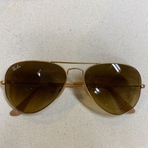 Ray-Ban RB3025 Matte Gold/Brown 55mm